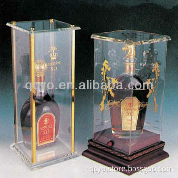 QCY-Z-J022 attractive and high quality acrylic wine bottle display box